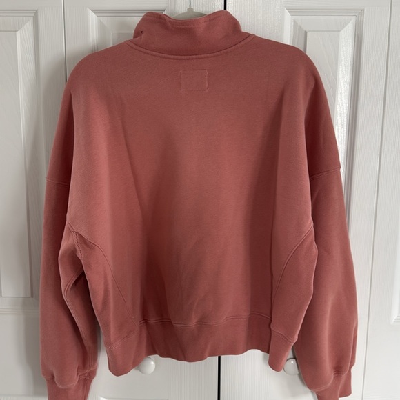 *LIKE NEW* Abercrombie & Fitch Women's Sunday Half-Zip - Dusty Rose - L - Picture 5 of 7